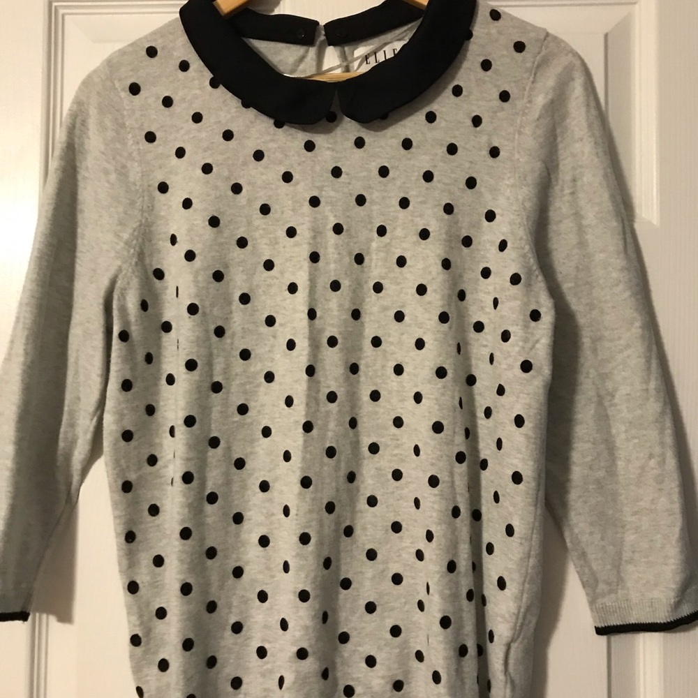 Polka dot sweater
